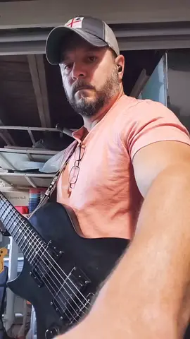 First guitar video, this riff decent? Still working on it.#guitar #guitartok #metaltiktok #metalcore #riff