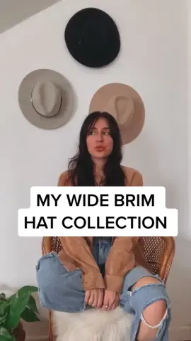 Still adding to my hat wall! Which is your fav? 😜 #hatwall #hats #widebrimhats  #gigipip #bohochicstyle #bohotiktok
