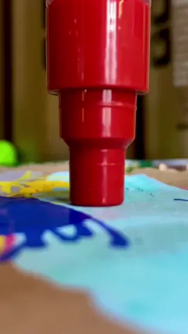 Red Paint Marker 🍓✍️ #satisfyingvideo #paintmarker #asmr #satisfying
