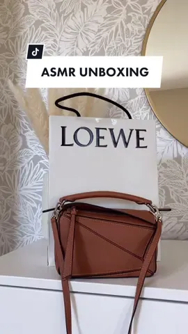 mini puzzle bag unboxing #loewe #handbags #asmrunboxing