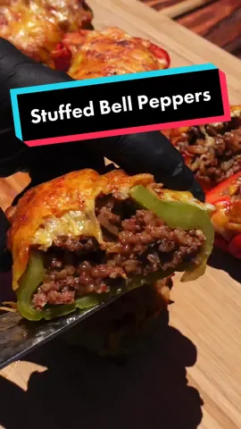 Stuffed Bell Peppers 🫑 #bbqtiktok #foodtiktok #stuffedbellpeppers #fypシ #foryou #bbq