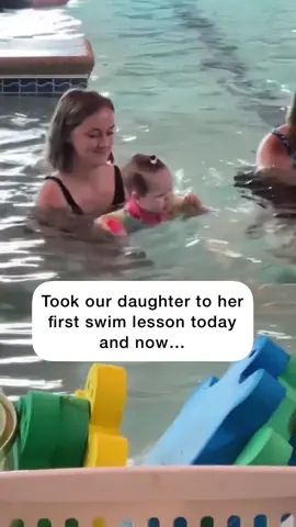 Too cute! Professional swimmer in the making 🥺 🎥@horsegirltoheaux #unilad #fyp #foryou #wholesome