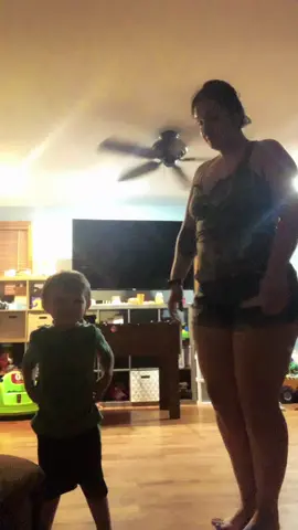 Logan’s first TikTok 🤣 he’s starting to love dancing more & more. Wish yall could hear his laughs 😅