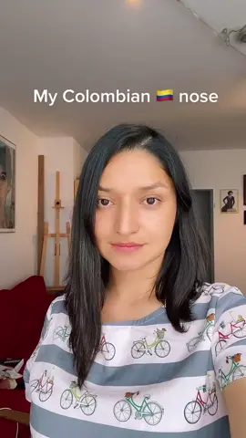 Proud of my ethnic face 🇨🇴🥰#reallife #nosechallenge #mynose #colombiana