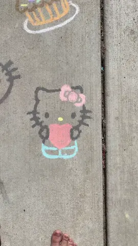 me when hello kitty showed up on my sidewalk today! 😫🙏🥰 #fypage #fyp #foryoupage #foryou #hellokitty #sanrio