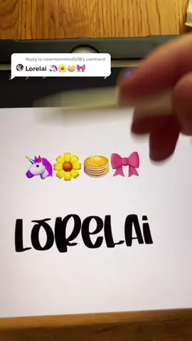 Reply to @newmomwhodis18 #FerragamoLetsDance #procreate #emojinameart #createdtocreated #lorelai #girlmom #foryou