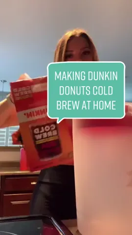Dunkin’ Donuts at home cold brew review 😍 I will definitely be making this again! #dunkin #dunkindonuts #coldbrew