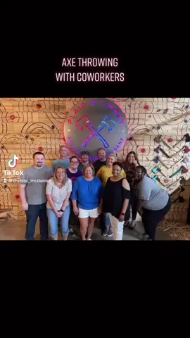 This was so much fun. #axethrowing #funtimes #coworkers #foryou #fypシ