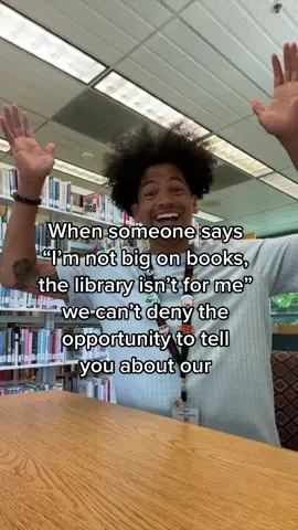The library is for you! #thisopportunity #librariansoftiktok #librarytiktok #BookTok #bookworm #videogames #deeprealization #meexplaining
