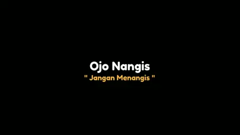 Ojo Nangis :') #fypシ #lirik #overlay