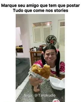 Vocês também postam tudo que come nos stories? Kkkkkkk #comida #comer #humor