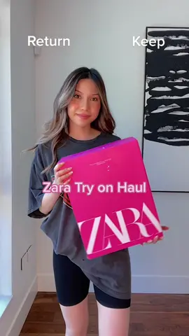 Keep or return Zara edition #zara #zarahaul #zaratryonhaul #TikTokFashion #summerlooks