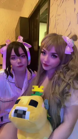 Ahahah muse slumber party >:) everyone go follow @clementinecrush.idols right now!!! #kotoriminami #nicoyazawa #cosplay