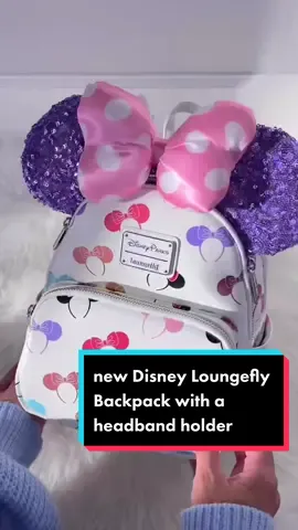 went to downtown Disney today just to buy this 🥲 NEW Loungefly backpack with Minnie ear holder #TikTokMadeMeBuyIt #tiktokmademedoit #loungeflydisney