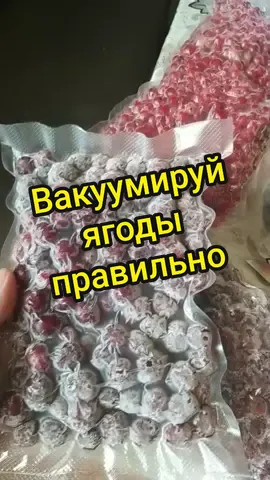 Таким образом сохраним сок в ягодах и не заляпаем вакууматор😉👍 #вакууматор #ягоды #заготовкиназиму