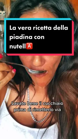 #HairFoodChallenge la ricetta della vera piadina con la nutell🅰️ #gioOvifamily #nutella