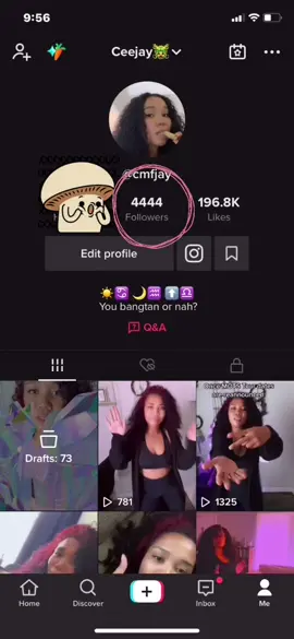 Peep the angel number tho 🥰🙌🏽 #4444 💜y’all