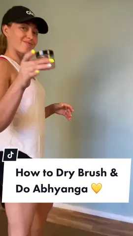 Reply to @virgowrlds How to dry brush & do abhyanga! 💛#Abhyanga #DryBrush #Ayurveda #LearnOnTikTok #TikTokPartner