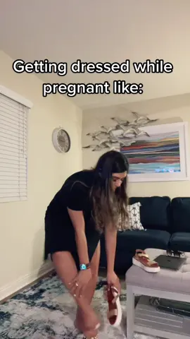 Putting on shoes has become quite the task lately #8monthspregnant #sendhelp