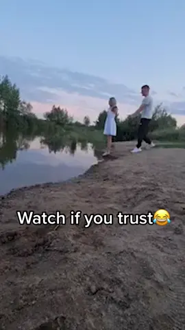 She really trusted him 😂😂😂 #trustfall #trustchallenge