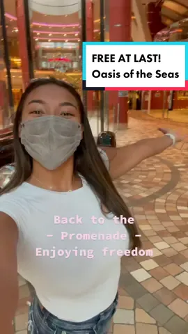 IM FREE! Here is a quick look at the ship! Which part do you want to know more about? #shiplife #anhasbrouck #royalcaribbean #oasisoftheseas #free