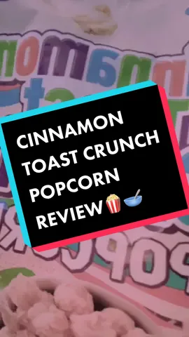 CINNAMON TOAST CRUNCH POPCORN REVIEW🍿🥣🤤 #popcorn #cinnamontoastcrunch #ctc #foodreview #foodblog #generalmills #Foodie #fypシ #markiedevo #nyeats