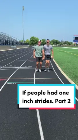 If people had one inch strides. Part 2 @caleblabelle1