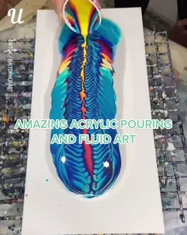 This fluid art is absolutely mesmerising 😍👏 (@br.turner.art) #arttiktok #acrylicpouring #fyp #foryou #CleanItScrunchItCoopIt