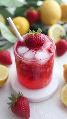 🍓✨ Strawberry Kombucha Mocktail ✨🍓 #mocktail #mocktailrecipe
