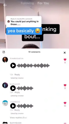 Reply to @stardra14 if tiktok had voice messages #fyp #foryou #voicemessage #tiktok