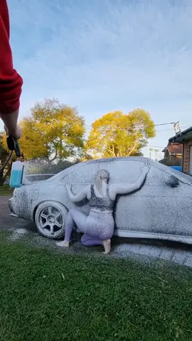 Snow foam car challenge #snowfoam #car #jdm #carwash #silvia #s14