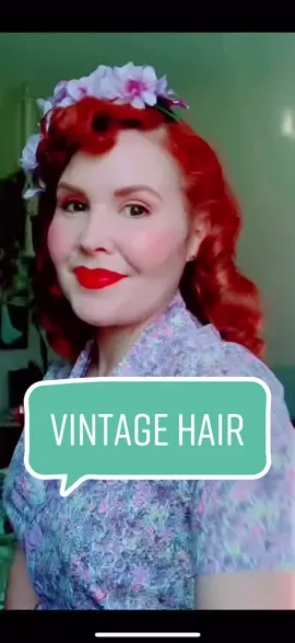 A little hair appreciation💜 #LiveFlowSweatDuet #vintagehair #vintagebeauty #vintagetiktok #hairtutorial #1940s #1940shair