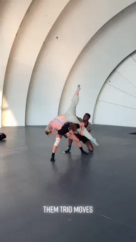 Trio moves. Rehearsal day three. #contemporarydance #rehearsal #immersiveexperience #immersivedancecompany #torontodance #danceshow #partnering