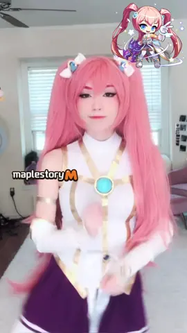 it’s @MapleStory M’s 3rd anniversary!! They added angelic buster, who i’m cosplaying 💕 download link is in bio? #maplestorym#ad#angelicbustercosplay