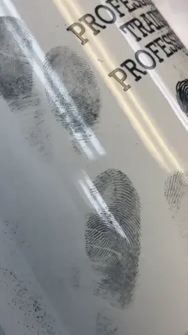 Lifting latent fingerprints 😁 and no.. they’re not always perfect prints. And you don’t always leave prints. #FY #CSI