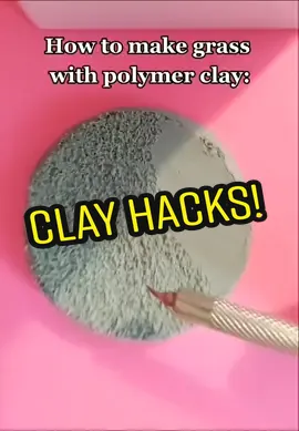 😇Clay grass tutorial! #polymerclay #polymerclaytutorial #polymerclayshop #mini #minifood #minicharms #nature  #creators #SmallBusiness #clayart