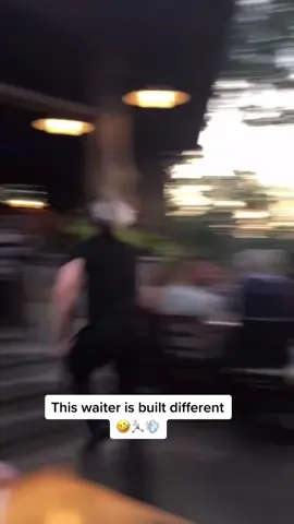 He’s literally FLOATING up them stairs 😅 🎥@dirubbs #ladbible #fyp #foryou #waiterslife #fastandfurious #fastservice #runnertrackstarchallenge