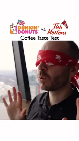 Blindfolded Coffee taste test: Dunkin Donuts vs. Tim Hortons. #timhortons #dunkindonuts #coffee #coffeewars #bestcoffee #foodreview