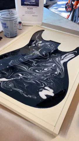 What are the odds @walkerhayesofficial sees this cool Guitar piece I’m working on?! #fancylike #guitar #art #epoxy #foryoupage