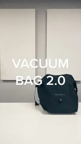 Travel Tip: Use a Vacuum Bag to pack twice as many clothes in the same amount of space. ✈️ #nomatic #travel #save #traveltips #fypシ