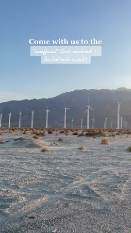 THIS is where all Bachelorette party dreams ✨come true✨💍  #bacheloretteparty #maidofhonorduties #palmsprings #girlsweekend