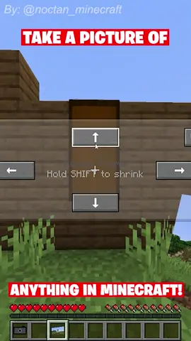 How to take a picture of anything in Minecraft! 📷 credit: @noctan_minecraft #Minecraft #eystreem #viral #fyp