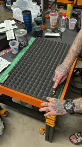 Getting organized with the trap mat from @gearwrenchtools #mechanic #tools #fyp #foryou #construction