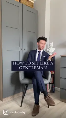 Sit properly, elegantly, and with decorum. #etiquette #gentleman #fyp #protocol #howto #besttips