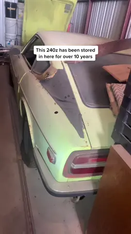 Discovering a 1972 240z that has been stored away for 10 years! #barnfind #fyp #foryou #datsun #240 #carsoftiktok #jdm #jdmcarsoftiktok #vintagecar
