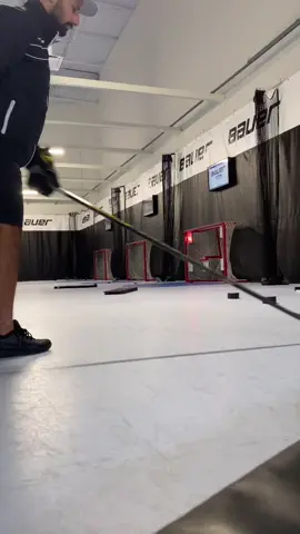 Have you ever done this before?! 🏒😳🚨 #hockey #shootingpucks #hockey #fyp #TeamofTomorrow #hockeyplayers