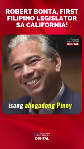 Robert Bonta, first Filipino legislator sa California! #newsPH #GMANews #GMA #GMANewsFeed