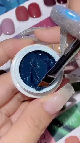 ✨✨✨blue check #solidcreamgel #nailtech #beautyhacks #nailpolish #nailsvideo