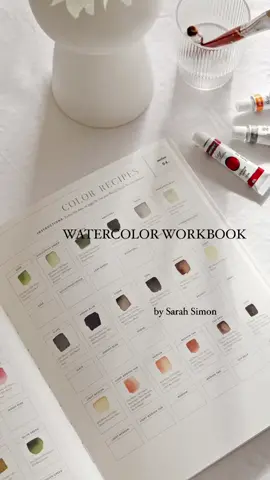 “Watercolor Workbook” by Sarah Simon — 30-minute beginner botanical projects on watercolor paper! #watercolor #artist #crafting #newbook #workbook