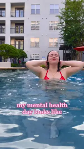 Mental health day ✨ how do you spend yours? #lastdaysofsummer #mentalhealthdays #mentalhealthday #mentalhealthmatters2021 #summermode #pooltime